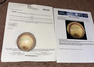 1948 Gu Boston Braves Signed Baseball Spahn Ryan Dark White Jsa Mears  - Picture 1 of 10