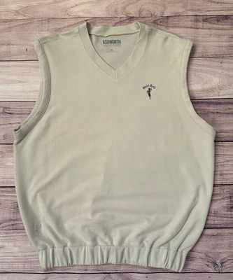 Mens Ashworth Golf Weather System Sleeveless Pullover V-Neck Vest Khaki Size XL - Image 1 of 4