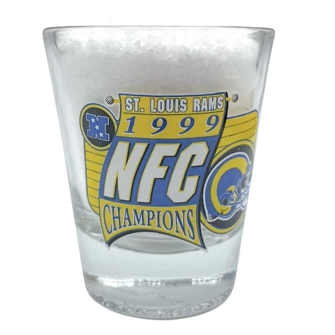 Super Bowl XXXIV St. Louis Rams NFC Champions Shot Glass Cover