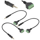 3Pcs 3.5Mm Stereo 4 Pole Male Plug To 4 Pin Av Screw Balun Terminal Connecto Sd3