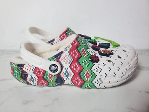 NUEVO CON ETIQUETAS Clásico Forrado Vacaciones Dije Crocs Edición Navidad Hombre’s 8 Mujer 10 - Imagen 1 de 6
