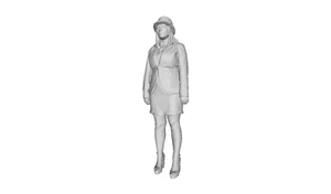 Printle E Femme 132--Figura de asistente de vuelo uniforme para juegos de tren dioramas - Imagen 1 de 11