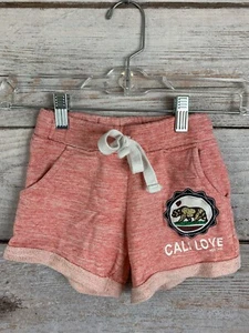 Unbranded CALI LOVE Pink/White Variegated Shorts Elastic Waist Girl's Size XS/S - Picture 1 of 4