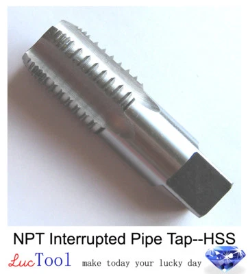 1 1/2-11 1/2 NPT Interrupted Thread Tap HSS 1 1/2-11.5 NPT Pipe Tap Taper Thread - Image 1 of 4