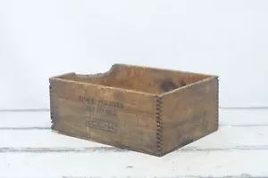 Antike Holzkiste DuPont Spezial Gelatine Sprengstoff 50 Pfund 1 1/2"x8" Schwalbenschwanz Bo - Bild 1 von 10