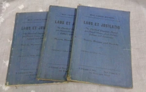 Vintage Lot / 3 Rev. Carlo Rossini LAUS ET JUBILATIO Gregorianische Gesänge 1942 Liederbücher - Bild 1 von 6