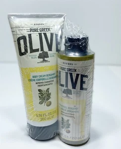 KORRES Pure Greek Olive Body Cream 6.76 Fl Oz & Showergel Bergamot Sealed - Picture 1 of 4