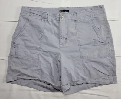 Lee Straight Fit Shorts Women's Size 14 Medium Gray - Image 1 of 4