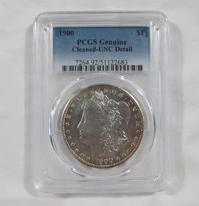 1900 P Morgan Silver Dollar PCGS Uncirculated Details - Cleaned - Picture 1 of 7