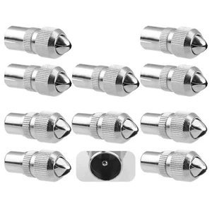 10 x MALE COAX PLUG TV AERIAL CONNECTOR COAXIAL ADAPTERS - Picture 1 of 9
