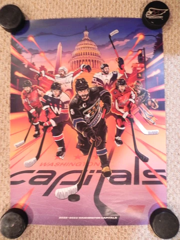 2023 stadium GIVE away WASHINGTON capitals FAN appreciation POSTER ships FREE!!! Cover