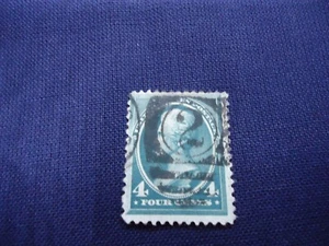 U.S. Stamps used Scott #211 1883 issue, used, 4 cent, Jackson, Blue Green, VF - Picture 1 of 3