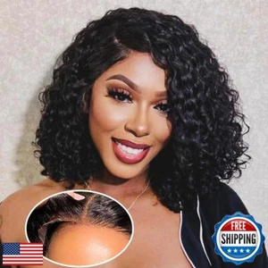 Tuziyi Wear and Go Glueless Wigs Human Hair Pre Cut 220 Density Loose Deep Wa - Picture 1 of 5