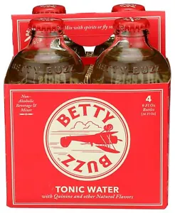 Betty Buzz Cocktail Mixer Tonic Water 4pk 36oz Pack of 6 - Picture 1 of 1