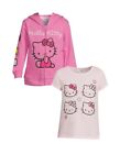 NWT Sanrio Hello Kitty 2pc Zip Hoodie And T-shirt Set Girls Size 4T