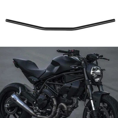 1" Universal Motorcycle Drag Bar Handlebar Black For Ducati Monster 821 848 1098 - Image 1 of 4