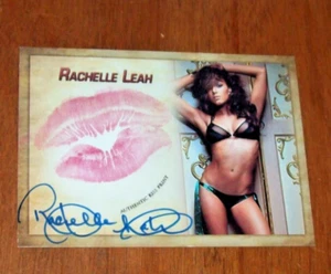 2024 Collectors Expo Model Rachelle Leah Autographed Kiss Card - Picture 1 of 3