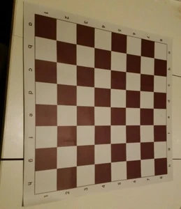 Tablero de ajedrez torneo de vinilo de Borgoña ALTA CALIDAD *NUEVO* - Imagen 1 de 1
