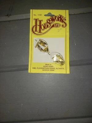 微型小型黄铜 HL 铰链带钉子 x4 1:12 娃娃屋家居用品 #1132 — 第 1/3 张图片