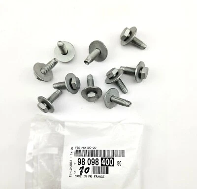 10x Genuine Peugeot Bolt Trim 106 206 207 307 3008 407 - 9809840080 - Image 1 of 4