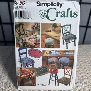 Simplicity Crafts 9452 Chair Pads & Place Mats Sewing Pattern - Picture 1 of 2