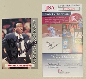 Nolan Richardson Signed Autographed 1993 Arkansas Card #1 JSA Cert - Picture 1 of 1