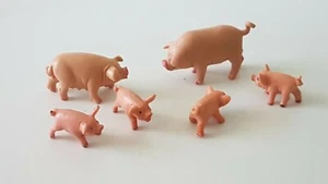 Schleich 12730 Familie Schwein Pig Family Klassik Classic 1982-1990 zur Auswahl - Picture 1 of 6