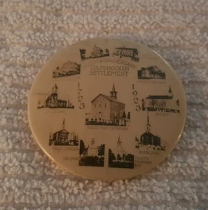 1923 celluloid pocket mirror TULPEHOCKEN SETTLEMENT Womelsdorf, Berks County, PA - Picture 1 of 4