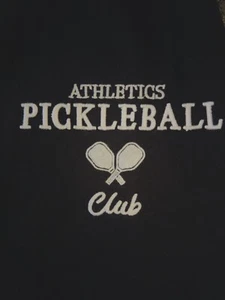 Pickleball Club Athletic Pants Sweatpants Joggers  Leisure Pockets Black Large - Picture 1 of 4