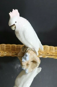 VINTAGE ROYAL DUX PORZELLAN MACAO PAPAGEI KAKADU FIGUR STATUE TSCHECHOSLOWAKEI - Bild 1 von 8