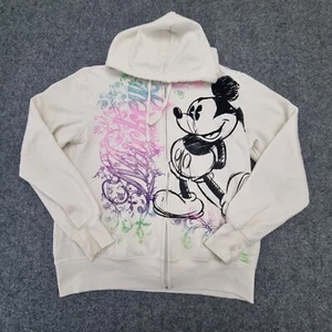 Disney jumper kids XLARGE white fleece mickey mouse girls cotton cartoon Size XL - Picture 1 of 14