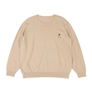 Papas Cotton Linen Embroidery Knit Sweater Size L(K-148629) - Picture 1 of 12