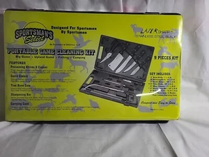 Sportsman's Select Lazer Sharp Portable Game Cleaning Knife Set 9 Piece Kit CASE - Picture 1 of 2