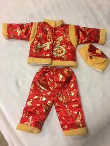 Chinese New Year Baby Boy Girl Shirt Newborn Chinese Top Hat Outfit - Picture 1 of 10