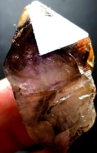 ¡Grado diamante 61 g! Cristal y pelo de cuarzo amatista esquelética Super Seven b974 - Imagen 1 de 7