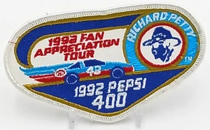 VTG1992 Fan Appreciation Tour 43 Richard Petty Pepsi 400 Embroider Iron on Patch - Picture 1 of 2