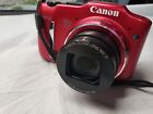 Canon Powershot SX160 IS 16MP Digital Camera - Red - Tested