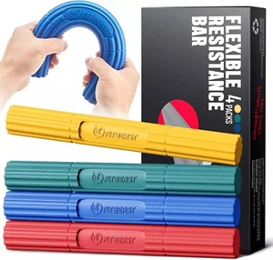 TheraBand FlexBar, Tennis Ellenbogen Therapiestange, Entlastung verschiedene Stile - 4 Stück Set - Bild 1 von 5