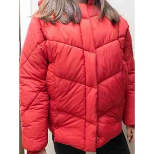Zara Puffer  Jacket With Scarf Hooded  New 13-14 Years - Picture 1 of 9