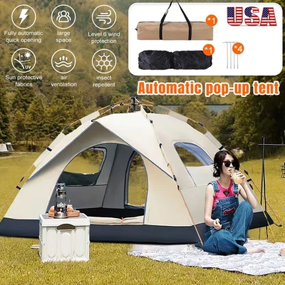 Carpas emergentes impermeables a prueba de viento para 2-3 personas para acampar senderismo Foto 1 de 4