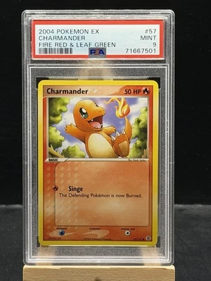 Charmander 57/112 Common Non Holo 2004 Pokémon EX Fire Red & Leaf Green PSA 9  - Image 1 of 2