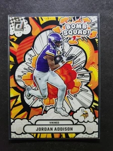 2025 Panini Donruss JORDAN ADDISON Bomb Squad insert #BS-JAN Minnesota Vikings - Bild 1 von 2