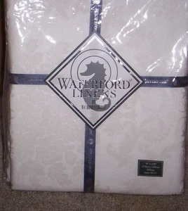 WATERFORD TABLECLOTH - Mirabella Pearl - 70" x 104" Oblong - Seats 8 - 10 NEW - Picture 1 of 4