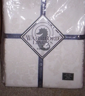 WATERFORD TABLECLOTH - Mirabella Pearl - 70" x 104" Oblong - Seats 8 - 10 NEW - Image 1 of 4