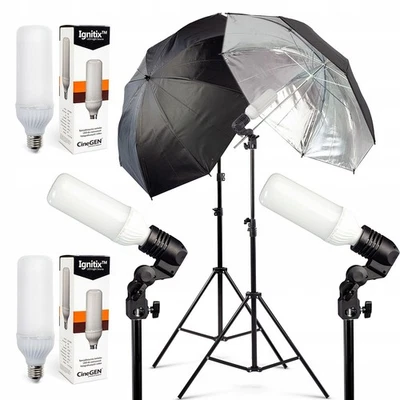 Evolite 110cm Reflektor Lampenset 85w Cu01 für Fotostudio, Video, Live - Bild 1 von 4