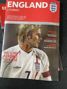 England v Turkey 2nd April 2003. UEFA EURO 2004 Qualifier - Picture 1 of 4