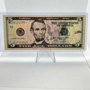 Low 640K Total Print Star Note $5 Dollar Bill Series 2013 (00121175) - Picture 1 of 3