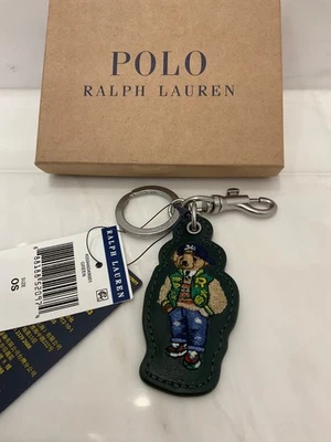 NUEVO Polo Ralph Lauren OSO UNIVERSITARIO UNIVERSITARIO UNIVERSITARIO - CUERO Llavero Llavero - VERDE Foto 1 de 4