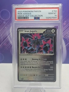 Pokemon Iron Jugulis #158 Cosmos Holo Knock Out Collection Exclusive PSA 10 Gem - Picture 1 of 2