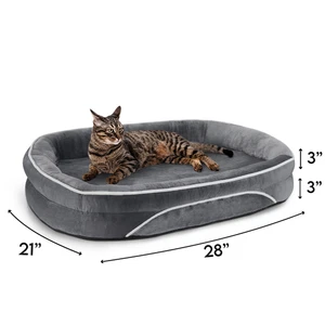 Luxury Orthopedic Dog & Cat Bed for Medium & Small Pets, Removable & Machine Was - Picture 1 of 12